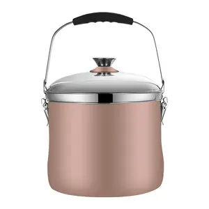 Energy saving double food safety stainless steel inside large capacity 7L keep warming cooling thermal cooking soup pot