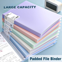 Classeur rembourré A4 grande capacité - Organiseur de documents à 30 clips