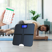 Báscula Digital Inteligente con Tecnología de Sensor de Alta Precisión para el Seguimiento de Datos, Compatible con IOS/Android, Funciona con Batería