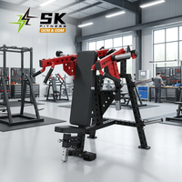 Machine à presser les épaules assise SK-K33 à charge libre, équipement de gym commercial, cadre en acier robuste avec barres de charge pour salle de sport