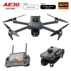 Drone aérien à trois axes contrôlé par écran AE30 transfrontalier, photographie aérienne HD, transmission d'images numériques, GPS - Product Image 5