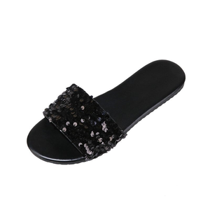 Tongs plates à paillettes scintillantes pour femmes - Product Image 6