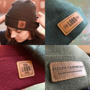 Casquette personnalisée avec patch |   Bonnet d'hiver en cuir avec patch – Ajoutez votre logo – Chapeaux pour employés d'entreprise - Product Image 3