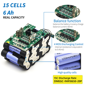 Bộ pin thay thế Li-ion TPCELL 21V 2/4/6AH cho máy dụng cụ <span class=keywords><strong>Makita</strong></span> 18V, tương thích với máy vặn vít 18V, tích hợp BMS - Product Image 2