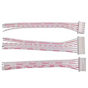 OEM kabel pita datar bergaris merah putih dengan konektor JST XH2.54mm - Product Image 5