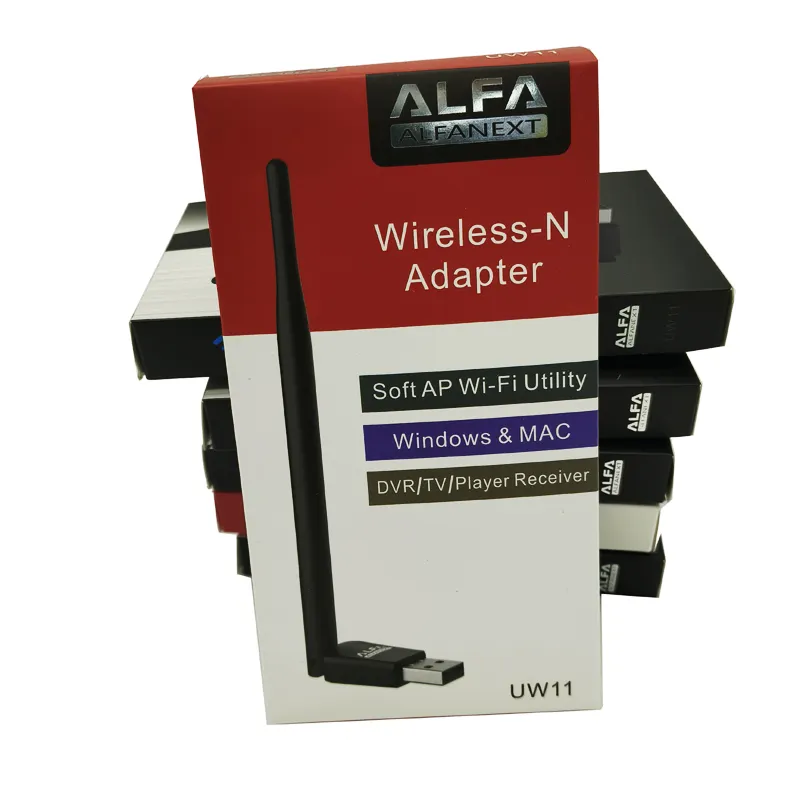Yeni UW11 Alfa Wifi adaptörü Wifi kablosuz ağ adaptörü Usb 2.0 kablosuz Usb Wifi adaptörü