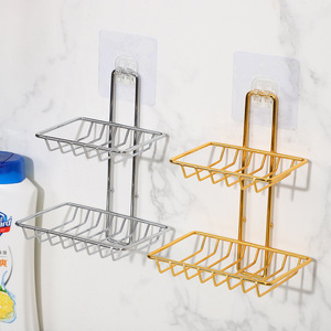 Moderno Soporte <span class=keywords><strong>de</strong></span> Jabón <span class=keywords><strong>de</strong></span> <span class=keywords><strong>Hierro</strong></span> <span class=keywords><strong>de</strong></span> 2 Niveles <span class=keywords><strong>para</strong></span> Montar en la Pared, <span class=keywords><strong>para</strong></span> <span class=keywords><strong>Baño</strong></span> <span class=keywords><strong>de</strong></span> Hotel o Apartamento - Product Image 6