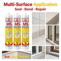 MS Polymer Sealant Tahan Cuaca Pengisi Sambungan Elastis Atap Panel Fasad Konstruksi Jendela Kedap Air 100% Tahan Air