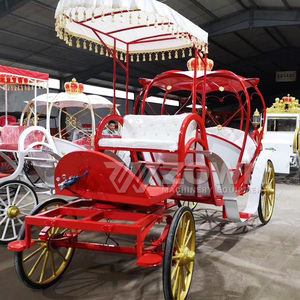 Sightseeing Pumpkin Cinderella Carriage Support Customization Luxury Wedding <b>Buggy</b> Electric Horse Carriage - Product Image 6