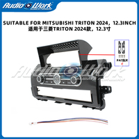 Frame Radio Mobil 12.3INCH untuk Audio Mobil Android, Frame Video Mobil untuk MITSUBISHI TRITON 2024, Frame Pemutar DVD Mobil Android, Frame Radio Mobil