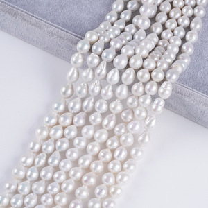Perlas de Agua Dulce Naturales de Zhuji, 9-11 mm, Edison, Blancas, Sueltas, Material Semiterminado para Collares - Product Image 5