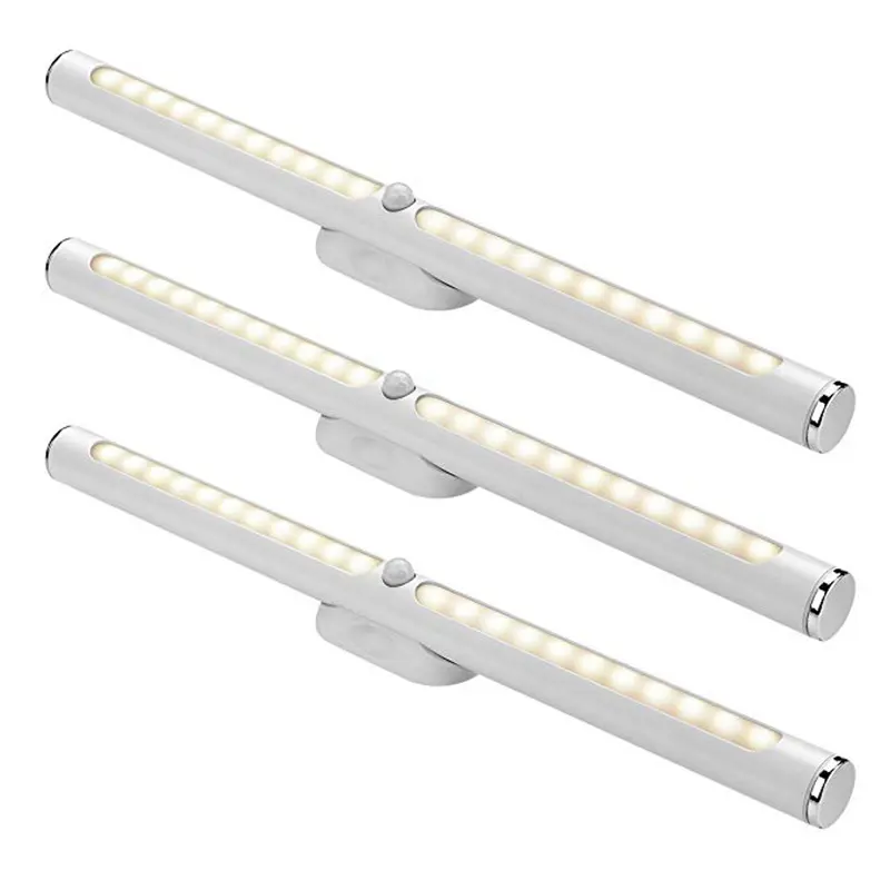 LED Closet Night Light Aluminum tube strip motion sensor wardrobe cabinet lamp 5V USB rechargeable night light PIR sensor