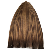 Pas de ruban adhésif pas de colle pas de chaleur 18 "20" 22 "papillon Double trames invisibles avec trous Extensions de cheveux