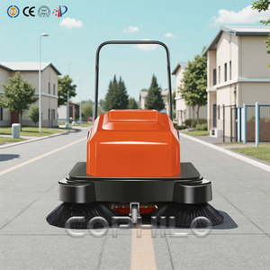 Máy quét đường mini chạy pin, đẩy tay, làm sạch vỉa hè, sàn nhà, đường phố, loại bỏ bụi - Product Image 2