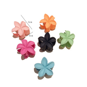 Pinzas de Pelo Mini de Plástico <span class=keywords><strong>Color</strong></span> Macaron Mate al por Mayor para Mujer, Diseño Lindo Hawaiano y Europeo para Fiestas - Product Image 6