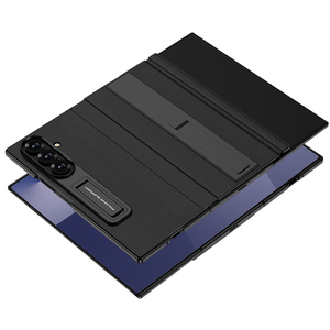 เคสโทรศัพท์แบบพับสามตอน ZTriFold พร้อมฝาปิดหนัง  แบบมีที่วาง  ครอบคลุมทุกด้าน - Product Image 1