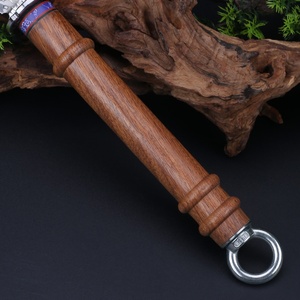 Couteau tactique personnalisable de haute qualité, lame en acier inoxydable Falchion, couteau de poche industriel en bois pour l'extérieur - Product Image 3