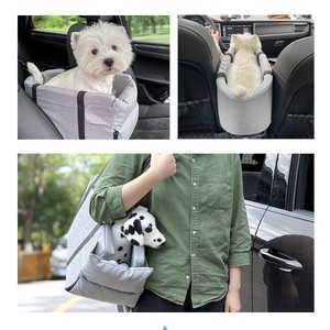 Ağır açık seyahat evcil hayvan taşıyıcı güvenlik taşınabilir yıkanabilir sıcak merkezi kontrol kol dayama kutusu tüm hava köpek araba koltuğu yatak - Product Image 2