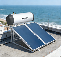 En stock et prêt à être expédié, chauffe-eau solaire à panneaux plats intégrés à haute performance Haier, compact et pressurisé pour toiture