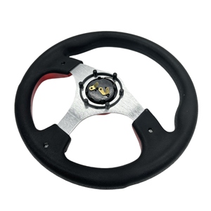 사용자 정의 색상 320mm/<span class=keywords><strong>12</strong></span>.5 인치 PU 레드 골프 카트 스티어링 휠 보트 스티어링 휠 - Product Image 5