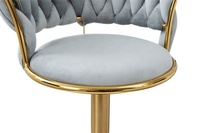 Chaise haute de bar en velours, mobilier de restaurant de luxe léger, de haute qualité, en métal, commercial