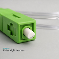 Kabel Patch Fiber Optik Tak Terlihat SC APC ke LC UPC Transparan 1 Core G657A1 FTTH