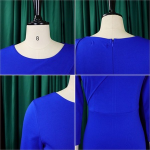 Abiti Africani Monocolore Avvolgenti per Donna, Abbigliamento da Ufficio, Abiti Formali da <span class=keywords><strong>Lavoro</strong></span> e Carriera - Product Image 6