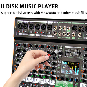 TC16 Professional 16 Channel Mixing <b>Console</b> Audio Sound Cards Mixers DJ Controller/USB Audio <b>Console</b> Mixer - Product Image 2