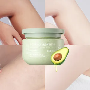 Großhandel 250g Private Label Avocado Peeling Gel Tiefen reinigendes Gesicht Körper peeling