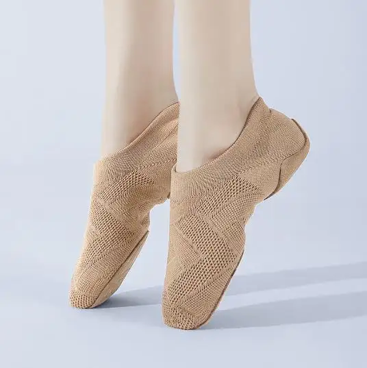 Nieuw Ontwerp Yoga Schoenen Groothandel Jazz Volwassen Indoor Cheerleader Latin Dance Damesschoenen