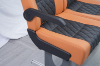 Siège de bus en cuir matelassé diamant, dossier haut inclinable avec accoudoir et poche filet pour flotte de minibus Coaster