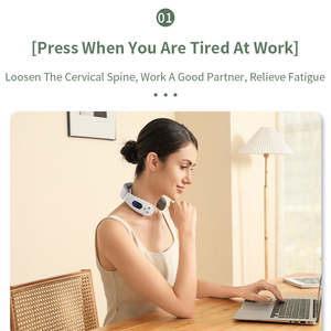 Dispositivo de masaje de cuello USB con logotipo personalizado, masajeador de cuello terapia de calor de hombro y cuello Cervical de impulso electrónico con pantalla LED - Product Image 3