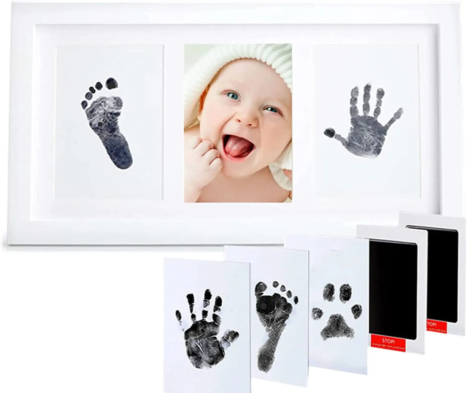 2023 New Hot Selling Baby ungiftige Baby Handabdruck Footprint Impressum Kit für Baby Souvenirs Casting Newborn Footprint