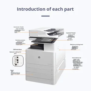 H-P Color <span class=keywords><strong>LaserJet</strong></span> Enterprise <span class=keywords><strong>MFP</strong></span> E87640dn E87650z E87660z |   Stampante Commerciale A3 ad Alta Velocità con Funzioni di Copia, Scansione e Fax - Product Image 1