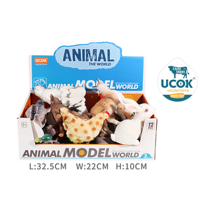 UCOK Set di Giocattoli in Vinile di Alta Qualità, <span class=keywords><strong>Animali</strong></span> della Fattoria Morbidi Imbottiti da 7 Pollici per Giochi di Ruolo per Bambini - Product Image 5