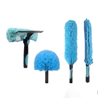 Kit de Plumero de Microfibra, Cepillo para Telarañas, Pluma de Microfibra Chenilla, Plumero para Ventilador de Techo, para Limpieza del Hogar y Restaurantes