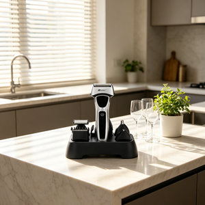 ANBOLIFE <span class=keywords><strong>Tondeuse</strong></span> et <span class=keywords><strong>tondeuse</strong></span> à barbe professionnelle 5 en 1 pour usage domestique, rasoir nasal sans fil pour hommes, ensemble de toilettage - Product Image 4