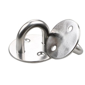 Crochet de porte rond en acier inoxydable Jiu Teng, plaque de fixation pour hamac, crochet de balançoire - Product Image 2