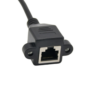 Câble d'extension réseau Rj45 Cat5e avec trous de fixation par vis pour une connexion sécurisée, fil de cuivre moulé par injection - Product Image 2