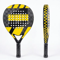 Raquette de padel en carbone 18K en gros, logo personnalisé, haute performance, noyau en mousse EVA souple, pour entraînement et compétition adulte