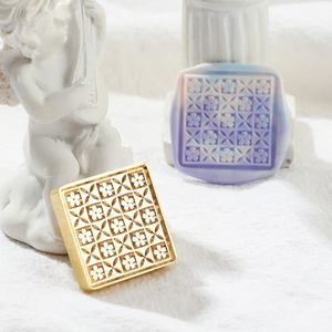 Nhà máy phong cách dễ thương loạt hoa dấu bưu điện/vật liệu đồng thau rắn khắc/Bộ tem/Phong Bì mời trang trí/bán buôn - Product Image 6