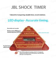Chronomètre d'impact de précision 50G Shock-Timer, avec ruban électronique 3M, pour la manipulation robuste et la détection de dégâts, pour l'inspection de marchandises et l'optimisation logistique