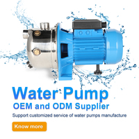 Pompe à eau auto-amorçante à jet en acier inoxydable de 1 pouce avec moteur électrique pour station d'irrigation agricole JS - Offre spéciale