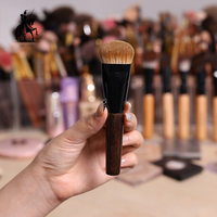 Kuas Makeup Foundation Bulu Kambing Campuran Sintetis Bionic Weasel Private Label Kuas Foundation Bersudut