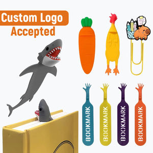 Marcadores de Libros de PVC con Logotipo Personalizado, Marcadores de Página Flexibles de Goma, Diseño 3D en Relieve <span class=keywords><strong>para</strong></span> Niños, Estudiantes, Regalos de Lectura, Recompensas Escolares, OEM - Product Image 1