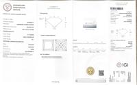 IGI CVD 3.13CT VS1 Loose Lab Créé Diamant Princess Cut Fantaisie Intense Blue Lab Grown Diamond