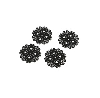 Sous-verre absorbant écologique en feutre imprimé logo personnalisé, en forme de fleur, style européen classique pour la salle à manger