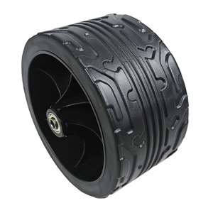 7 Inch Solid PVC Tire With PP Rim For Camping <b>Cart</b> 40kg Load Capacity - Product Image 3
