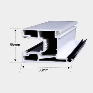 Độ bền tốt Kính trượt tủ lạnh cửa tủ cửa sổ tủ cứng nhựa cứng <span class=keywords><strong>PVC</strong></span> đùn hồ sơ - Product Image 1