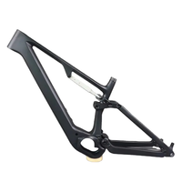 Cadre professionnel léger e-vtt 148*12mm Bafang M820 mi moteur 720Wh batterie Enduro Suspension complète Dengfu E69 cadre en carbone